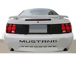 Trunk Deck Lid Rear Blackout Decal Stripes; Matte Black (99-04 Mustang)