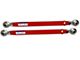 Tubular Adjustable Rear Lower Control Arms with Spherical Rod Ends; Bright Red (05-14 Mustang)