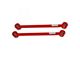 Tubular Rear Lower Control Arms with Polyurethane Bushings; 4130N Chrome Moly; Bright Red (05-14 Mustang)