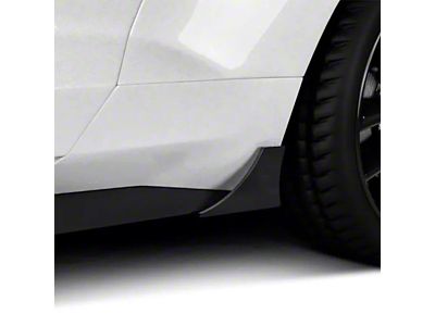 V1R Pro Style Rocker Panel Winglets; Matte Black Vinyl (15-23 Mustang GT, EcoBoost, V6)