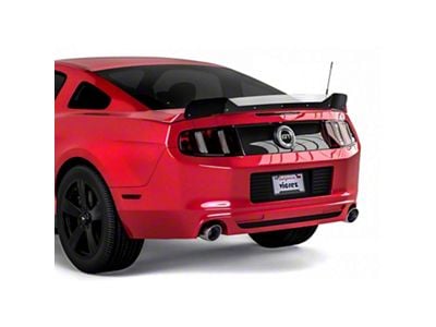 V3R Wicker Bill Rear Spoiler Add-On; Satin Black Ice Vinyl (10-14 Mustang)