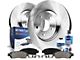 Vented Brake Rotor, Pad, Fluid and Cleaner Kit; Front (05-10 Mustang GT)