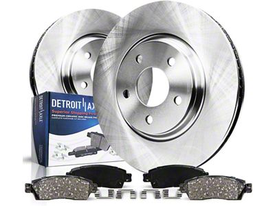 Vented Brake Rotor and Pad Kit; Front (11-14 Mustang GT w/ Performance Pack; 12-13 Mustang BOSS 302; 07-12 Mustang GT500)