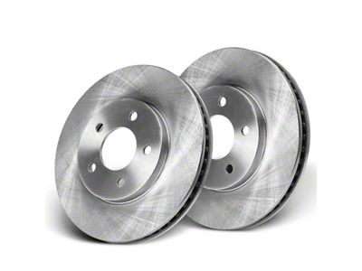 Vented Rotors; Front Pair (05-10 Mustang V6)