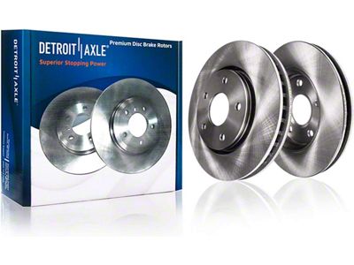 Vented Rotors; Front Pair (99-04 Mustang GT, V6)