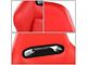 Vinyl Racing Bucket Seats with Seat Sliders; Red (Universal; Some Adaptation May Be Required)