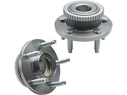 Wheel Hub Assemblies; Front (05-14 Mustang w/ ABS)