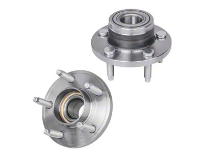 Wheel Hub Assemblies; Front (05-09 Mustang V6 w/o ABS)