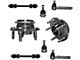 Wheel Hub Assemblies with Lower Ball Joints, Outer Tie Rods and Sway Bar Links; Front (94-04 Mustang, Excluding 99-04 Cobra)