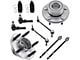 Wheel Hub Assemblies with Sway Bar Links and Tie Rods (05-09 Mustang V6 w/o ABS)