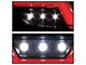 White Bar LED Reverse Light; Black Smoke (15-16 Mustang)