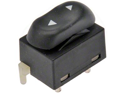 Window Switch 1-Button; Front Passenger Side or Rear (94-04 Mustang)