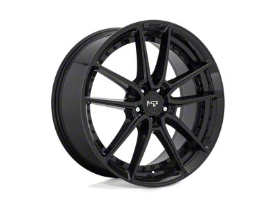 Niche DFS Gloss Black Wheel; 17x8; 40mm Offset (05-09 Mustang GT, V6)