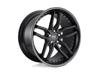 Niche Methos Gloss Black Matte Black Wheel; 20x10.5 (05-09 Mustang)