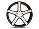 Niche Milan Gloss Black Brushed Wheel; 20x8.5; 35mm Offset (05-09 Mustang)