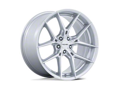 Niche Prodigy 5 Silver with Machined Face Wheel; 18x8.5; 35mm Offset (05-09 Mustang)