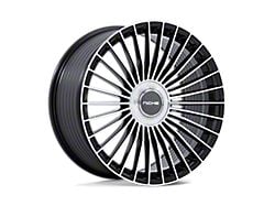 Niche Serene Gloss Black with Machined Face Wheel; 22x10.5 (05-09 Mustang)