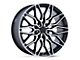 Niche Calabria 5 Gloss Black Machined Wheel; Rear Only; 22x10.5 (06-10 RWD Charger)