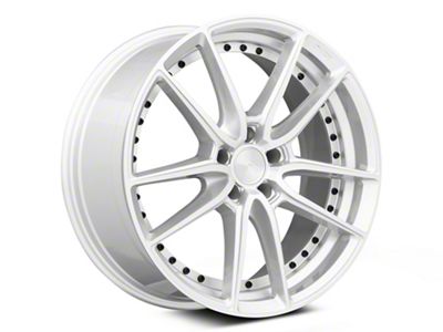 Niche DFS Gloss Silver Machined Wheel; Rear Only; 20x10.5; 20mm Offset (06-10 RWD Charger)