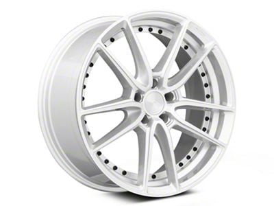 Niche DFS Gloss Silver Machined Wheel; Rear Only; 22x10.5 (06-10 RWD Charger)