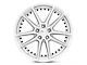 Niche DFS Gloss Silver Machined Wheel; Rear Only; 22x10.5 (06-10 RWD Charger)