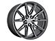 Niche Gemello Gloss Anthracite Machined Wheel; Rear Only; 20x10.5 (06-10 RWD Charger)