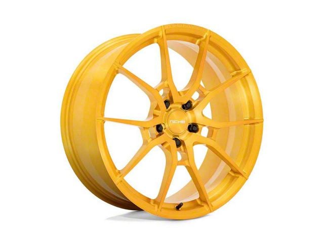 Niche Kanan Brushed Candy Gold Wheel; Rear Only; 20x11 (06-10 RWD Charger)