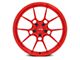 Niche Kanan Brushed Candy Red Wheel; Rear Only; 20x10 (06-10 RWD Charger)