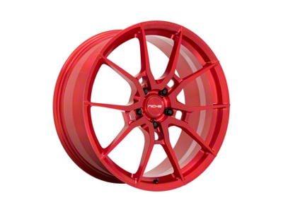 Niche Kanan Brushed Candy Red Wheel; Rear Only; 20x11 (06-10 RWD Charger)