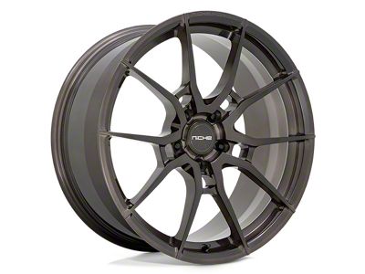 Niche Kanan Brushed Candy Smoke Wheel; Rear Only; 20x11 (06-10 RWD Charger)