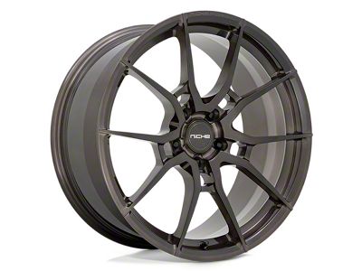 Niche Kanan Brushed Candy Smoke Wheel; Rear Only; 20x11; 26mm Offset (06-10 RWD Charger)