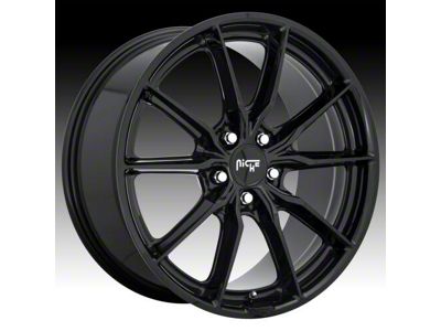Niche Rainier Gloss Black Wheel; 22x9 (06-10 RWD Charger)