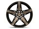 Niche Teramo Matte Black with Double Dark Tint Wheel; Rear Only; 20x11 (06-10 RWD Charger)