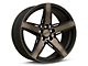 Niche Teramo Matte Black with Double Dark Tint Wheel; Rear Only; 20x11 (06-10 RWD Charger)