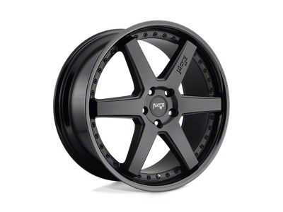 Niche Altair Gloss Black Matte Black Wheel; 19x10; 40mm Offset (10-15 Camaro, Excluding ZL1)