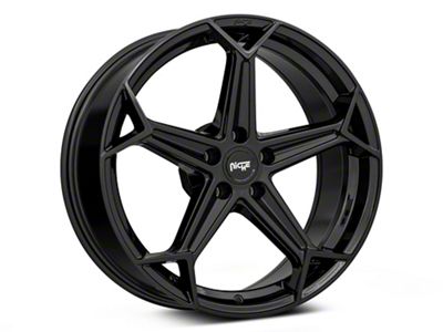 Niche Arrow Gloss Black Wheel; Rear Only; 20x10.5 (10-15 Camaro)