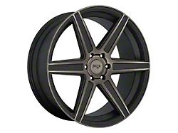 Niche Carina Matte Machined Double Dark Tint Wheel; Rear Only; 20x10.5 (10-15 Camaro, Excluding ZL1)