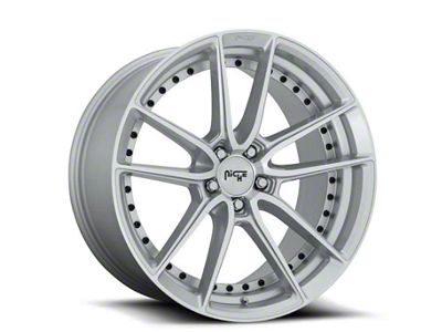 Niche DFS Gloss Silver Machined Wheel; Rear Only; 20x10.5 (10-15 Camaro, Excluding ZL1)