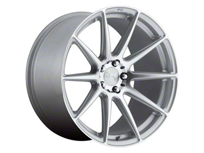 Niche Essen Gloss Silver Machined Wheel; Rear Only; 20x10 (10-15 Camaro, Excluding ZL1)