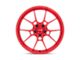 Niche Kanan Brushed Candy Red Wheel; 20x9 (10-15 Camaro, Excluding ZL1)