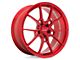 Niche Kanan Brushed Candy Red Wheel; Rear Only; 20x11.5; 52mm Offset (10-15 Camaro, Excluding ZL1)