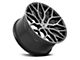 Niche Mazzanti Gloss Black Brushed Face Wheel; Rear Only; 20x10.5 (10-15 Camaro)