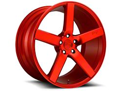 Niche Milan Candy Red Wheel; Rear Only; 20x10.5 (10-15 Camaro, Excluding ZL1)