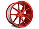 Niche Misano Candy Red Wheel; Rear Only; 20x10 (10-15 Camaro, Excluding ZL1)