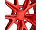 Niche Misano Candy Red Wheel; Rear Only; 20x10 (10-15 Camaro, Excluding ZL1)