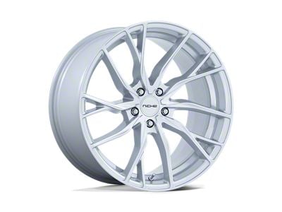 Niche Novara Silver Wheel; 20x10.5; 35mm Offset (10-15 Camaro, Excluding ZL1)