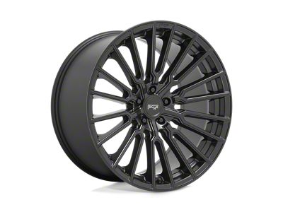 Niche Premio Matte Black Wheel; 22x10; 30mm Offset (10-15 Camaro, Excluding ZL1)