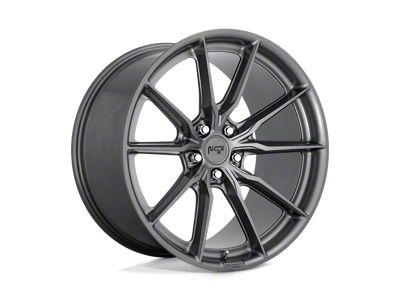 Niche Rainier Matte Anthracite Wheel; 22x10.5; 40mm Offset (10-15 Camaro, Excluding ZL1)