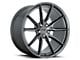 Niche Rainier Matte Anthracite Wheel; Rear Only; 20x10.5 (10-15 Camaro, Excluding ZL1)