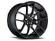 Niche Targa Matte Black Double Dark Tint Wheel; Rear Only; 20x10 (10-15 Camaro, Excluding ZL1)